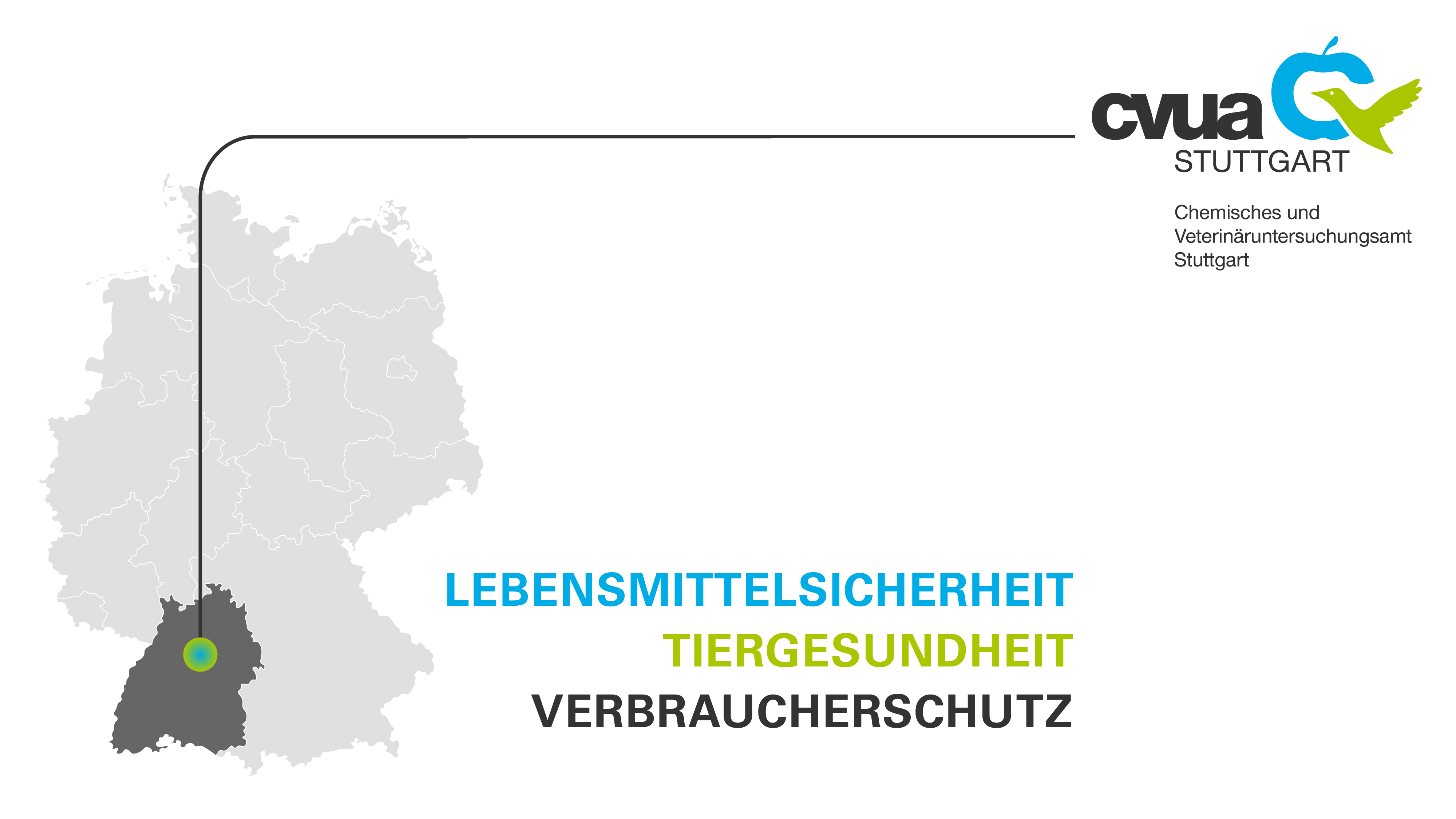 Grafik: Lage des CVUAS in Deutschland.